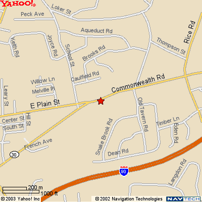 Click Map for more detail from Yahoo Maps